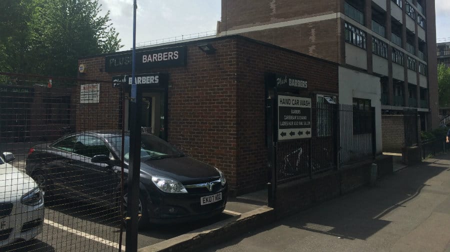 The incident happened at Plush Barbers in Rotherhithe New Road