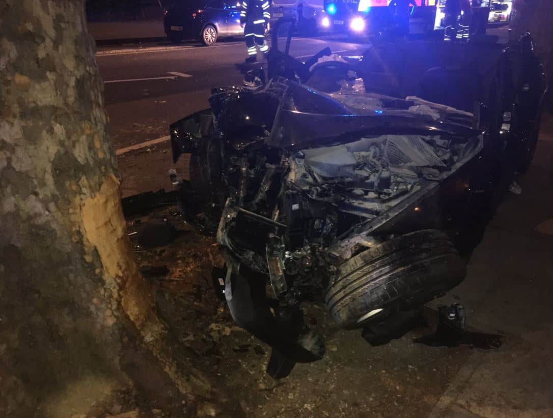 A man was rushed to hospital last night after the 'serious' collision on SE1's Great Dover Street (Image: City LFB / Twitter)