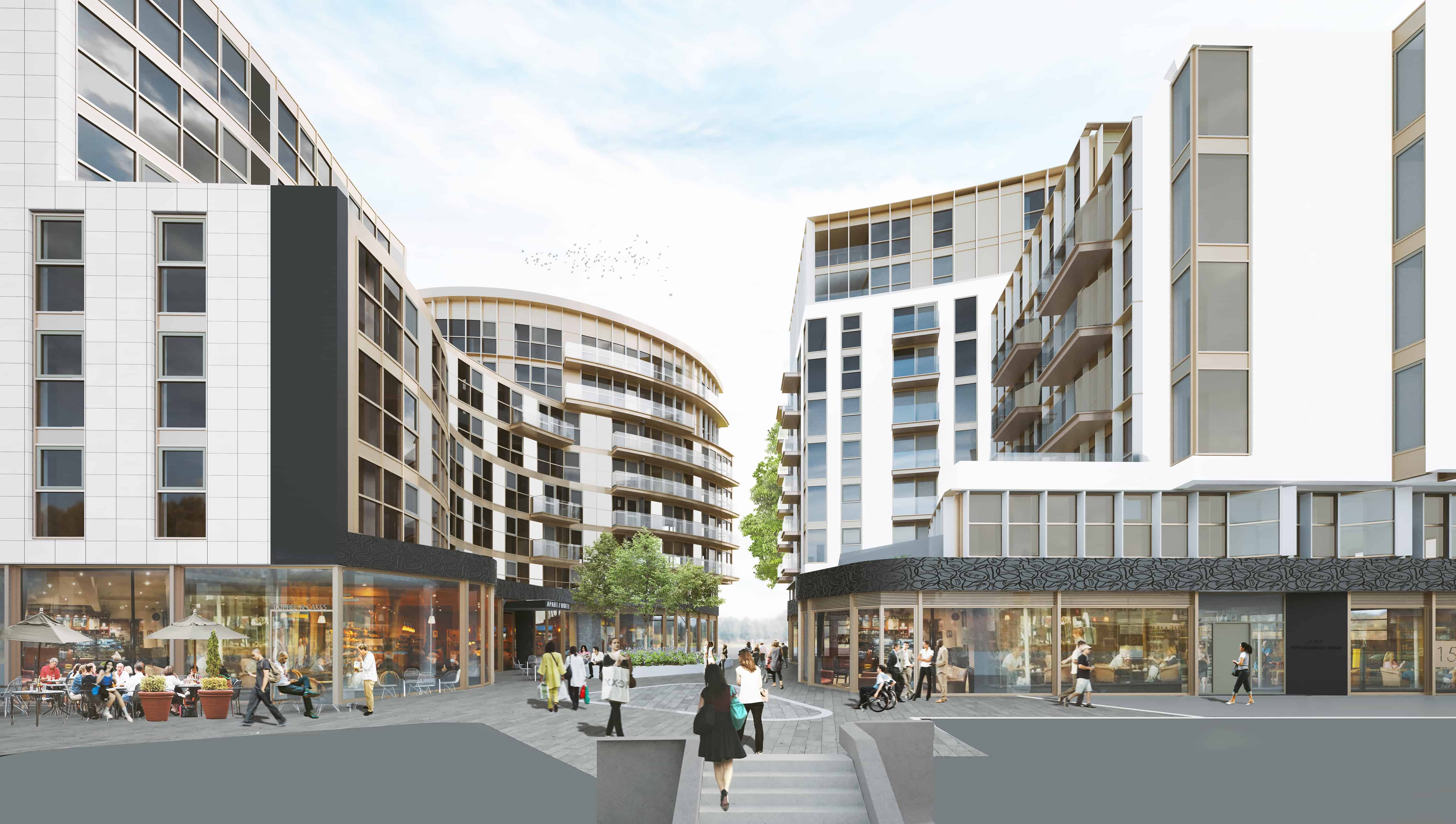 A CGI of the development approved for Bermondsey's Tower Bridge Road (Image: Galliard Homes)