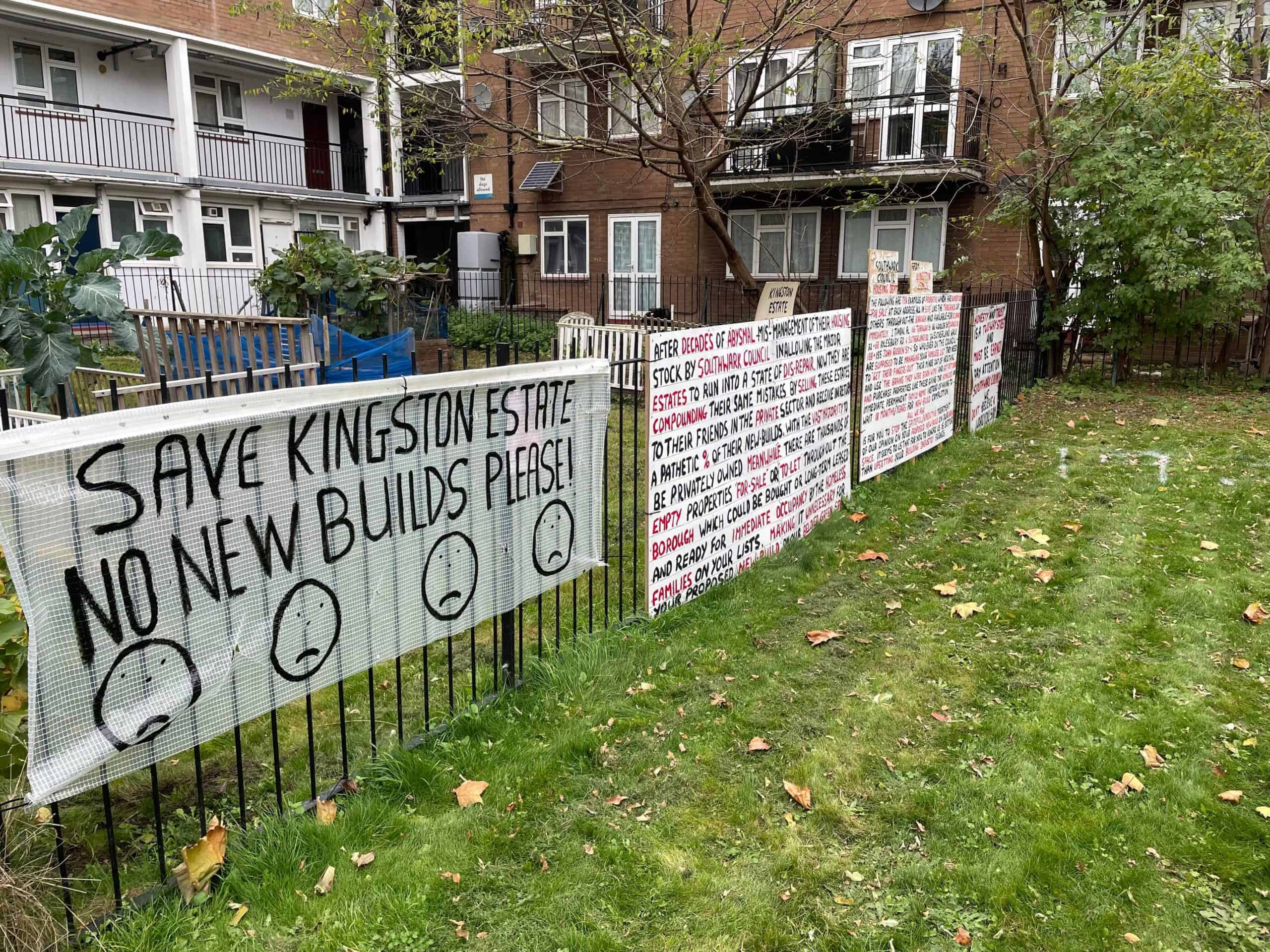 Kingston Estate protesters in Walworth