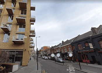 Tower Bridge Road, near where the incident took place