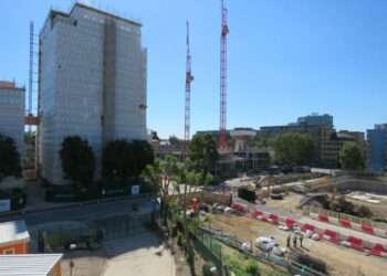 Elephant Park construction site Heygate Street