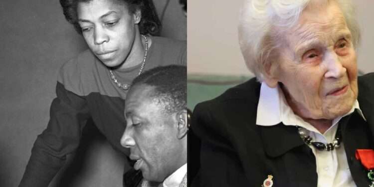 Left: Una Marson with Learie Constantine; Right: Helene Aldwinckle