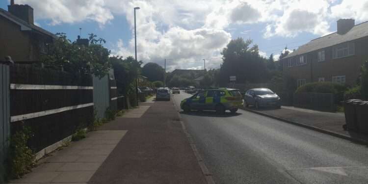 St Norbert Road cordoned off on Monday afternoon