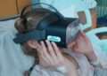 11 year old Ellie Jackson using the VR headset