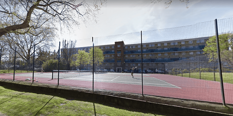 The Southwark Park tennis courts