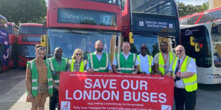 Local politicians campaigning against the bus cuts