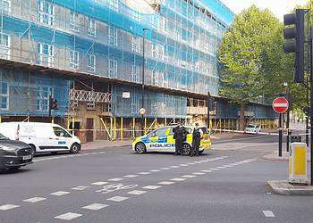 Tooley Street cordoned off on Sunday