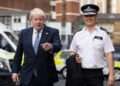 Prime Minister Boris Johnson and Acting Commissioner Sir Steve House