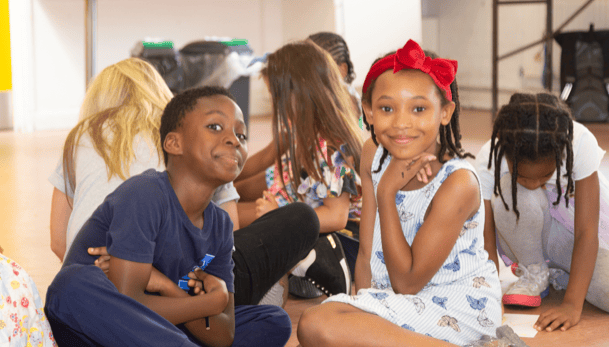 Children at a theatre making workshop (photo: London Bubble)