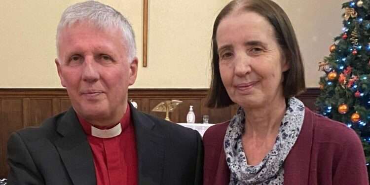 Canon Gary Jenkins and wife Ruth got 'a lovely send-off' last Sunday at his final service.