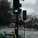 Lights appearing to show green and red at the junction