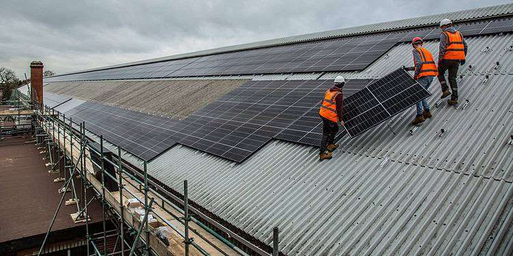 Solar Panels at Streatham Hill Rail Depot