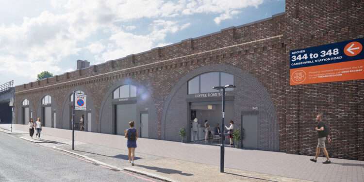 An investment will see these derelict arches in Camberwell put to use (CGI image provided by The Arch Company)