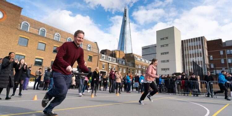 Better Bankside is hosting a pancake race at Marlborough Sports Garden where teams of local businesses can compete to win a feast of pancakes.