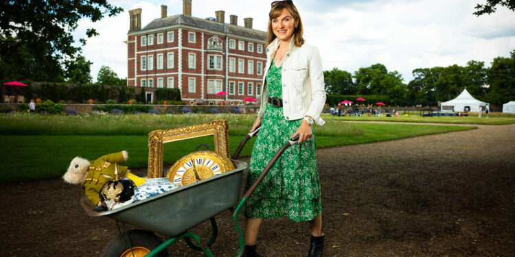 Fiona Bruce and the team of antiques experts will be visiting Crystal Palace Park to value items this June. (credit: BBC)