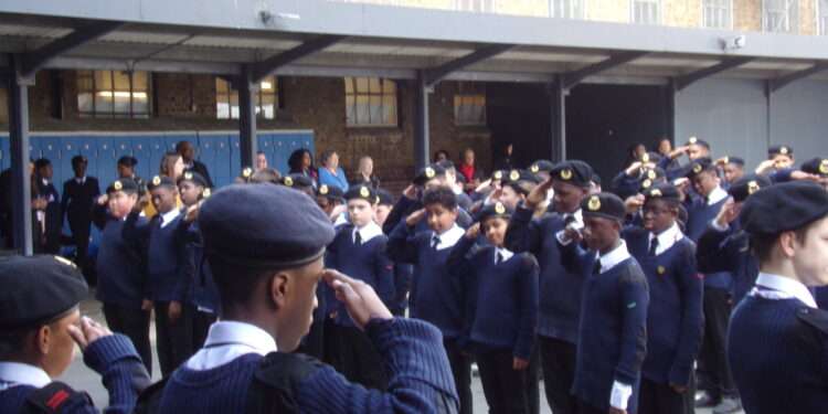 London's Nautical School is training young boys to follow maritime pursuits.