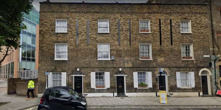 26 Park Street is one council home that could be worth millions (left most house) Image: Google Street View