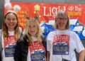 Catherine, Louise and Jane from the Light up the Palace team trying to bring Christmas lights back to the area. Photo by: Light up the Palace.- BBC