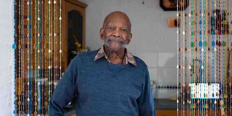 97-year-old Alford Gardner who was born in Jamaica and who is one of only two known surviving adult passengers from MV Empire Windrush in 1948.