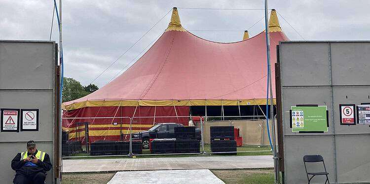 Brockwell Park festival site on June 5 2023. Photo by Robert Firth