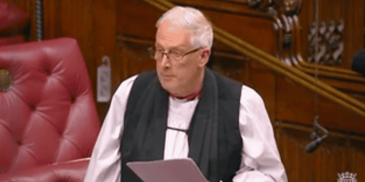 The Bishop of Southwark speaking in the House of Lords