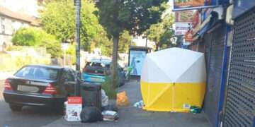 The scene of the incident on Southampton Way, Peckham. Image: Google