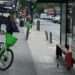 E-bikes left on the pavement in Southwark