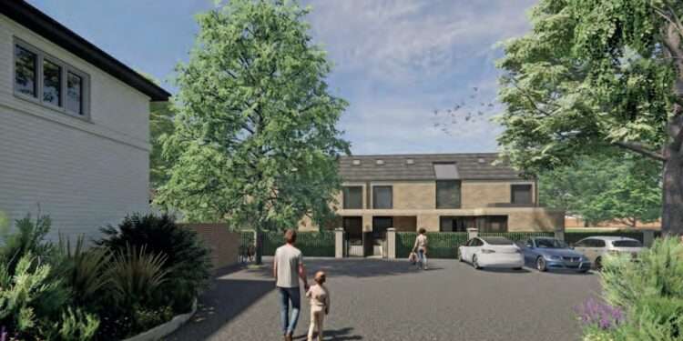 CGI of the proposed development at the boarding house development in West Dulwich. From Southwark Council planning documents