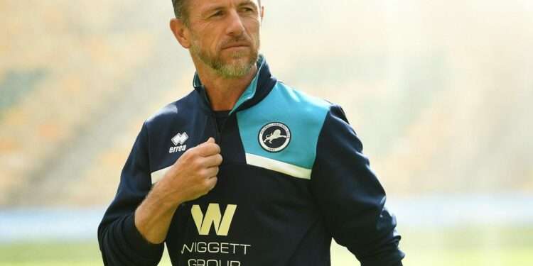 Gary Rowett gave his response to some of the chants aimed at him by the travelling fans. Image: Millwall FC