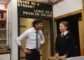 (pictured: Prime Minister Rishi Sunak with a student in school uniform)