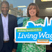 Cllr Martin Seaton visited Spring Community Hub to congratulate them on becoming a Living Wage employer