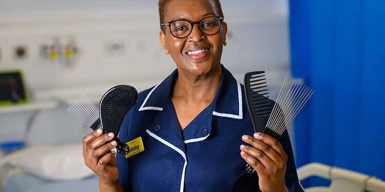 Ginny Wanjiro, a nurse at St Thomas' hospital is up for The Sun's Who Cares Wins Awards.