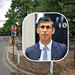 The Dulwich Village LTN pictured next to Prime Minister Rishi Sunak. Credit: Lauren Hurley : No10 Downing (Crown Copyright) (Creative Commons)