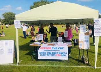 Over the summer, campaign group Oppose the CPZ pitched up in Peckham Rye Park to gather support against the council's plans