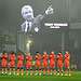 Players and fans paid tribute to the late Terry Venables before the game. Image: Millwall FC