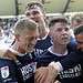 Plenty of emotions were on show after Kevin Nisbet's goal against Stoke. Image: Millwall FC