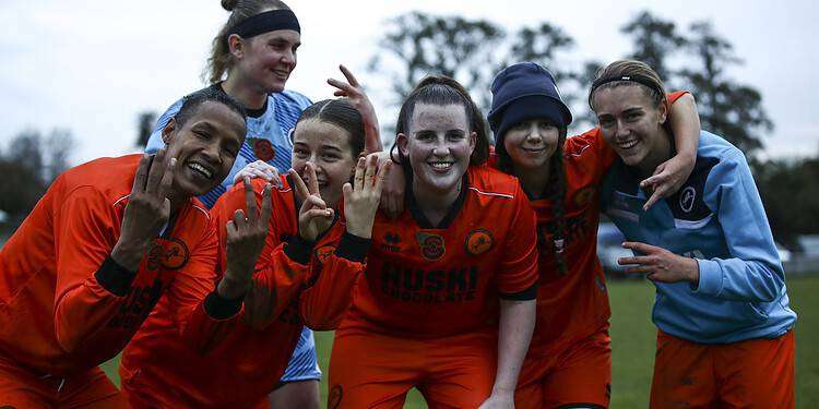 The Lionesses celebrate. Photo: Thomas West