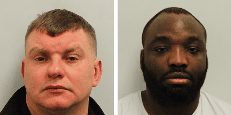 Dymtro Shcherbinskyy (left), 42, and Ghislain Kiamuangana, 34 (right)