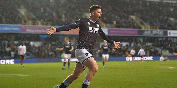 Kevin Nisbet has demonstrated his brilliant finishing with a few goals this season. Image: Millwall FC