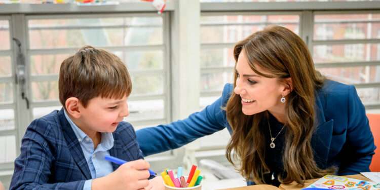 Tony Hudgell with HRH The Princess of Wales opening Evelina London Children's Day Surgery Unit. (David Tett)