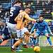 There was plenty of action at both ends of the pitch between Millwall and Leicester. Image: Millwall FC