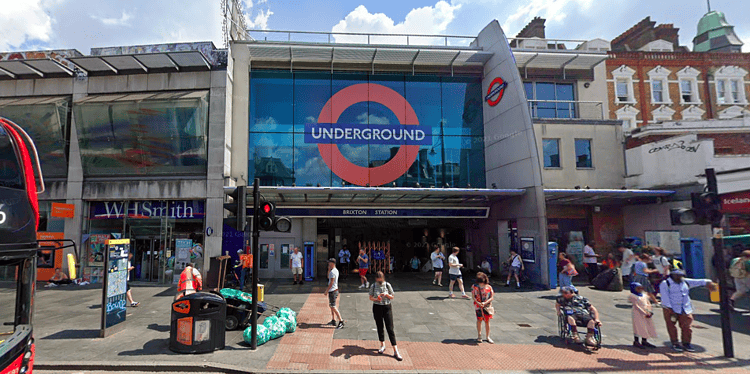 British Transport Police have powers to remove people's face coverings on the tube from Brixton. Image: Google Maps