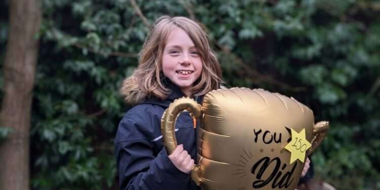 Hal has done 150 laps of Southwark Park raising £1,700