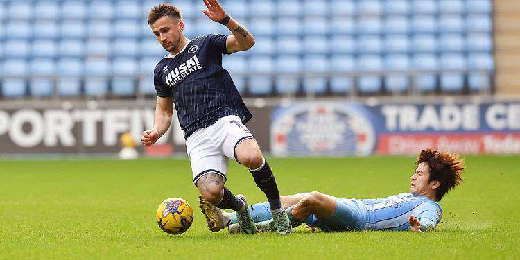 Millwall battled but fell to defeat at the CBS Arena. Image: Millwall FC