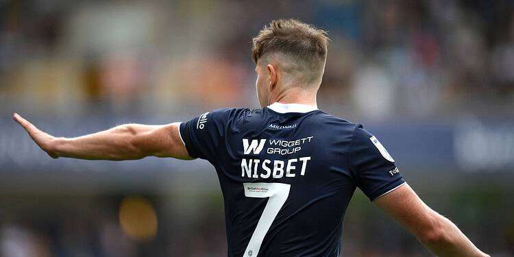 Kevin Nisbet has five goals in 26 league appearances so far this season. Image: Millwall FC