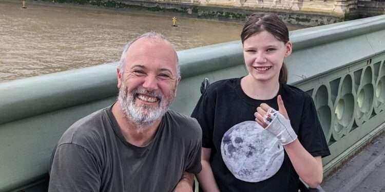 Millie (left) and dad, Graeme.