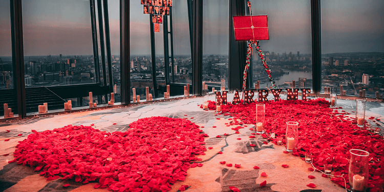 A proposal at The Shard.