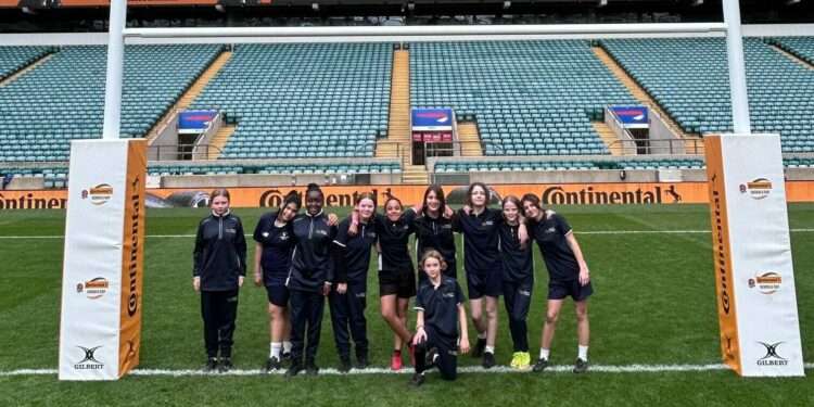 Bacon's College students at Twickenham. Image: Bacon's College