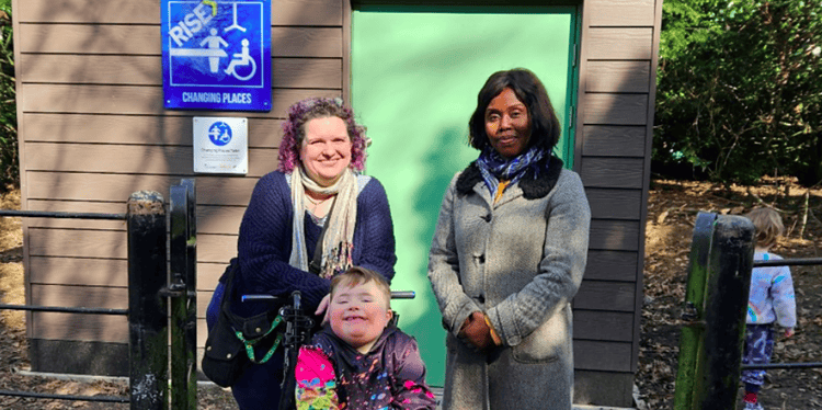 Cllr Evelyn Akoto (right) has hailed the new toilet. Credit: Southwark Council